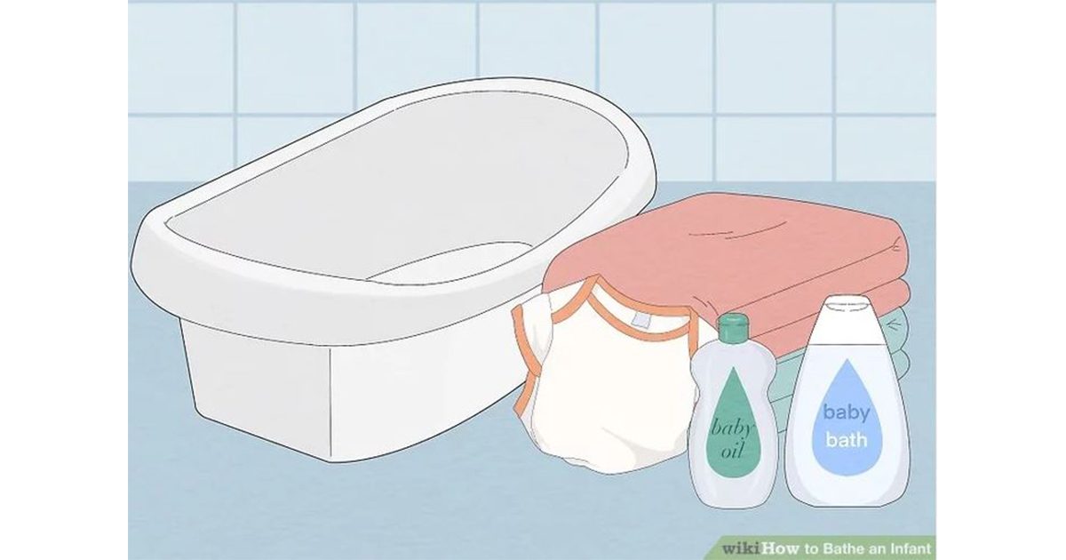 صورة لأغراض حمام الرضيع من موقع WikiHow الإلكتروني