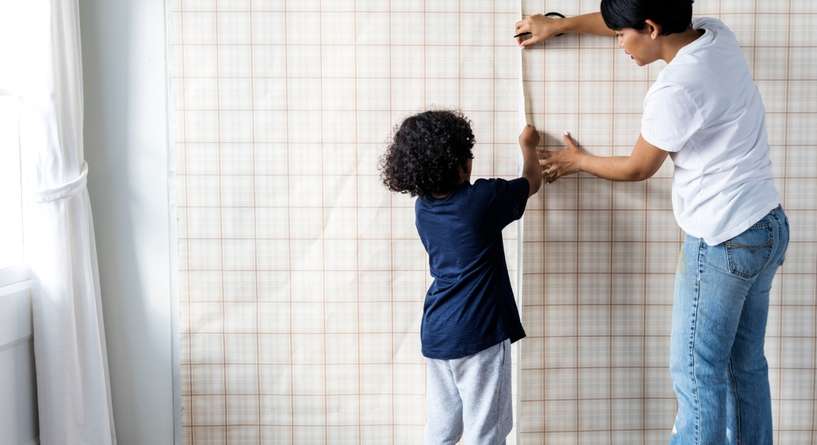 طريقة ازالة ورق الجدران