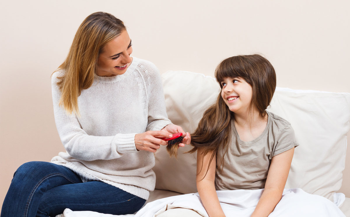 طريقة تكثيف شعر الاطفال