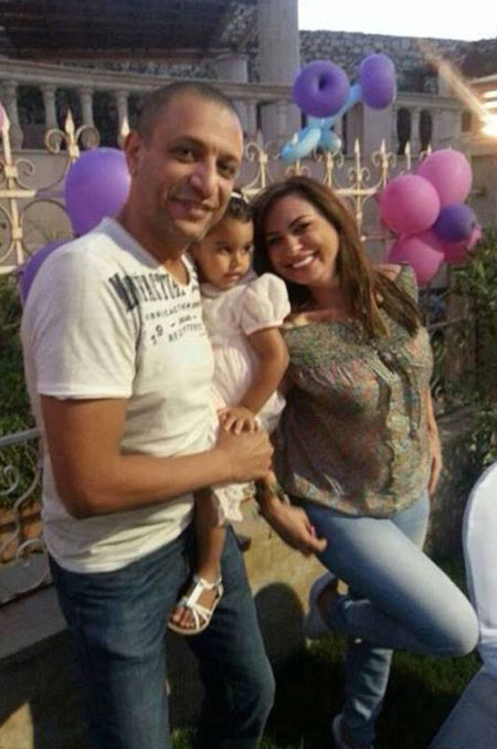 شيرين عبد الوهاب مع طليقها في عيد ميلاد ابنتها 