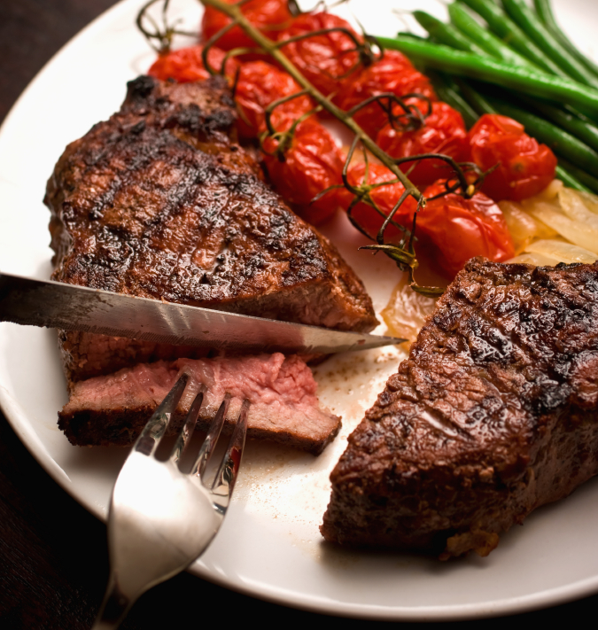 Steak, Food, Fork
