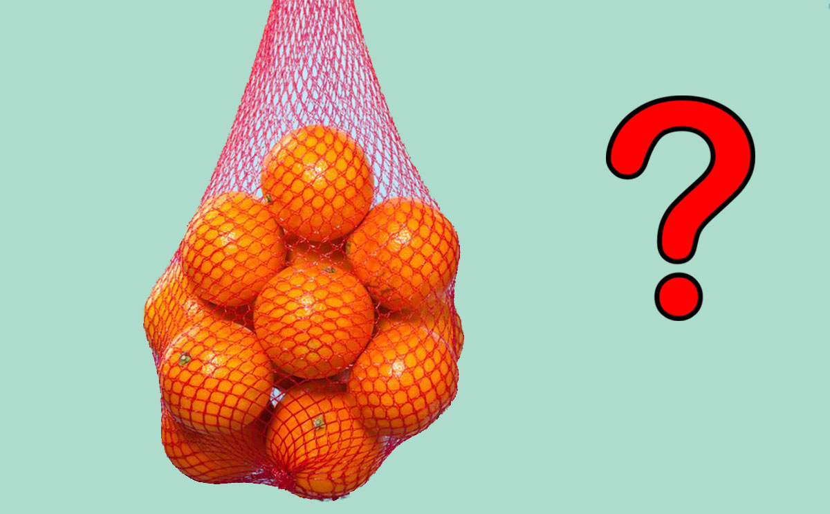 سبب وضع البرتقال في اكياس شبكية حمراء