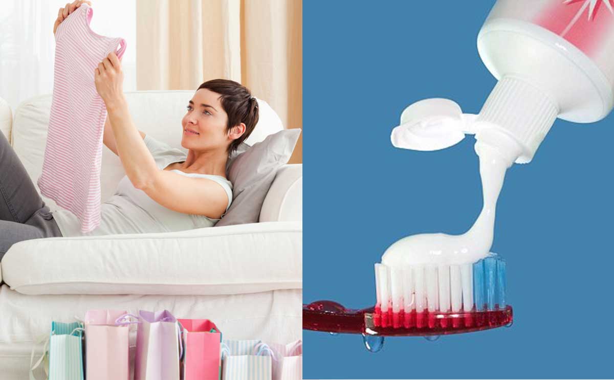 سبب وضع هذه المرأة معجون اسنان على ملابسها