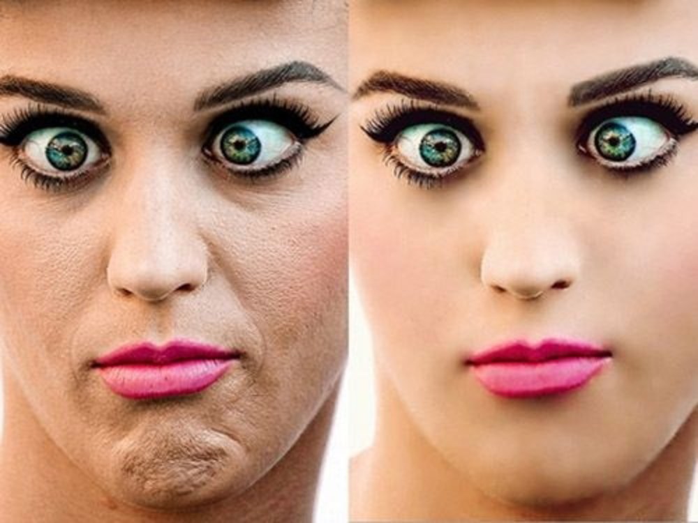 صور الفنانات قبل وبعد الفوتوشوب