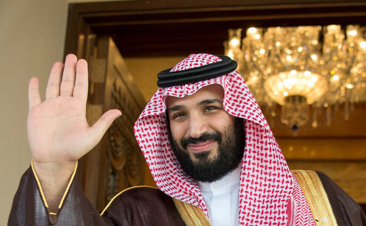 ولي العهد في افتتاح كأس العالم تشجيعا للمنتخب السعودي