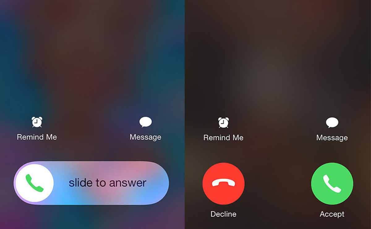 سبب وجود خيارين للرد على الإتصال في هواتف ايفون