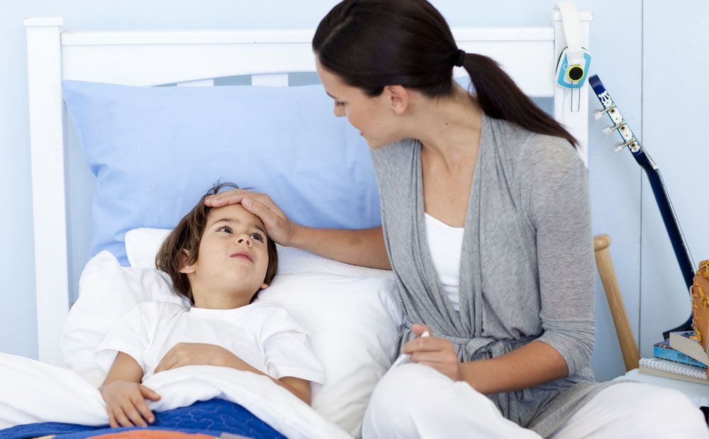طرق علاج الحرارة للاطفال في المنزل