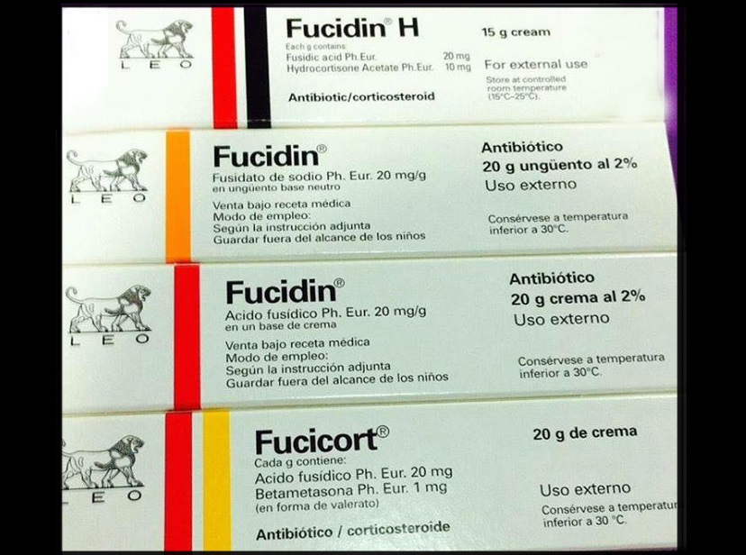 الفارق ما بين أنواع الـFucidin والـFucicort