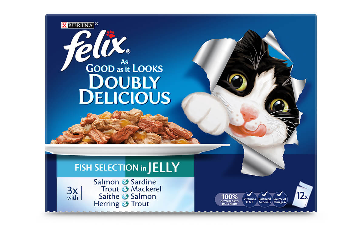 FELIX® Adult - As Good As It Looks - Doubly Delicious -Fish Selection in Jelly