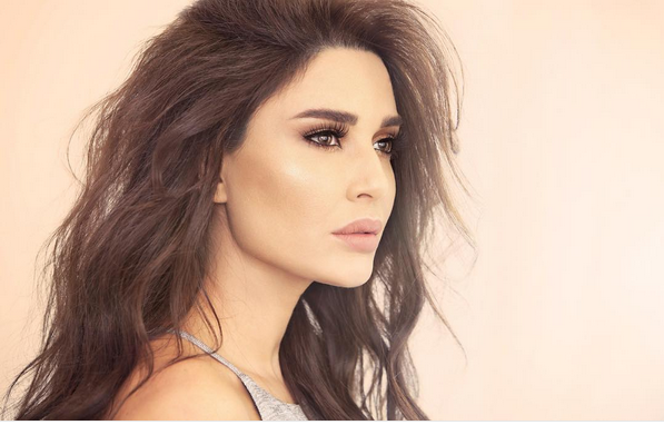صورة سيرين عبد النور مع زوجها في المصعد