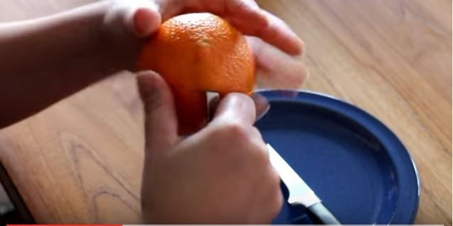 تقطيع البرتقال