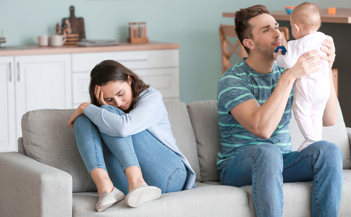 Couch, Furniture, Person