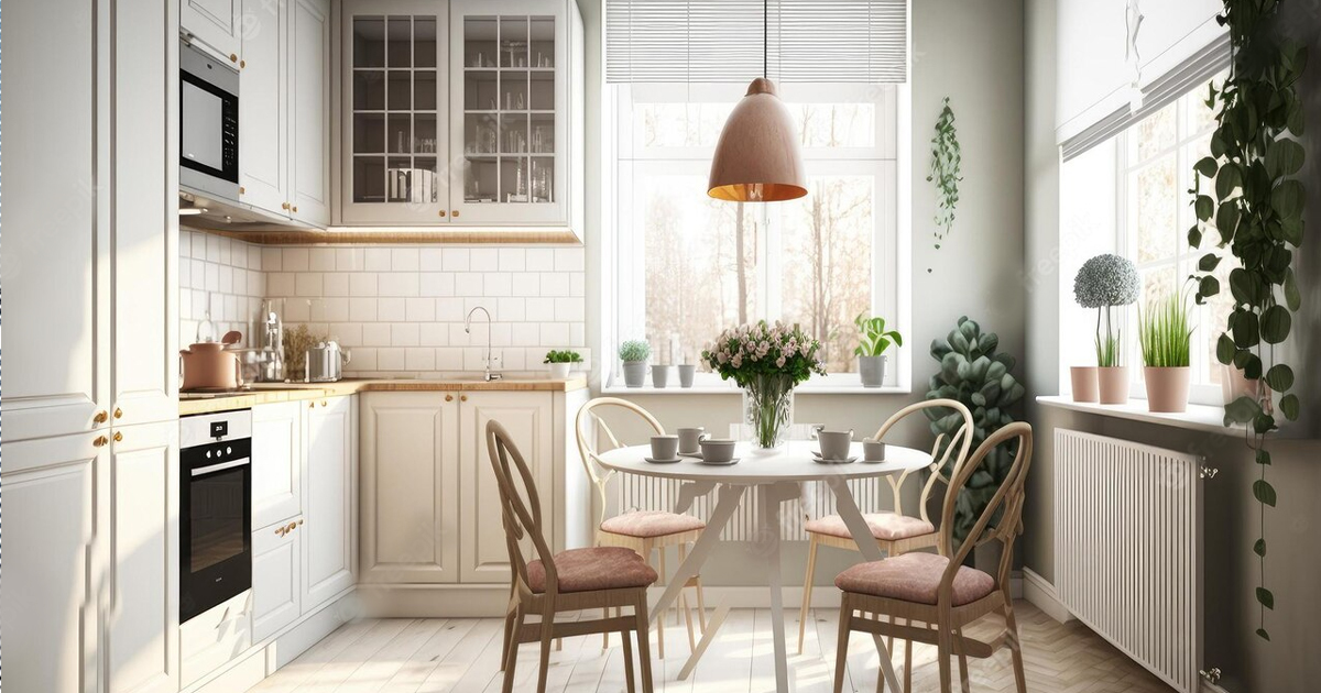 تصميم ديكور مطبخ صغير وبسيط