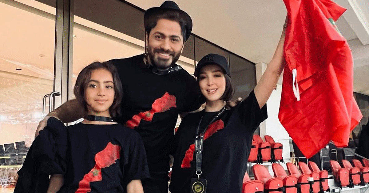 تامر حسني وبسمة بوسيل يرافقان أطفالهما في أول يوم مدرسة