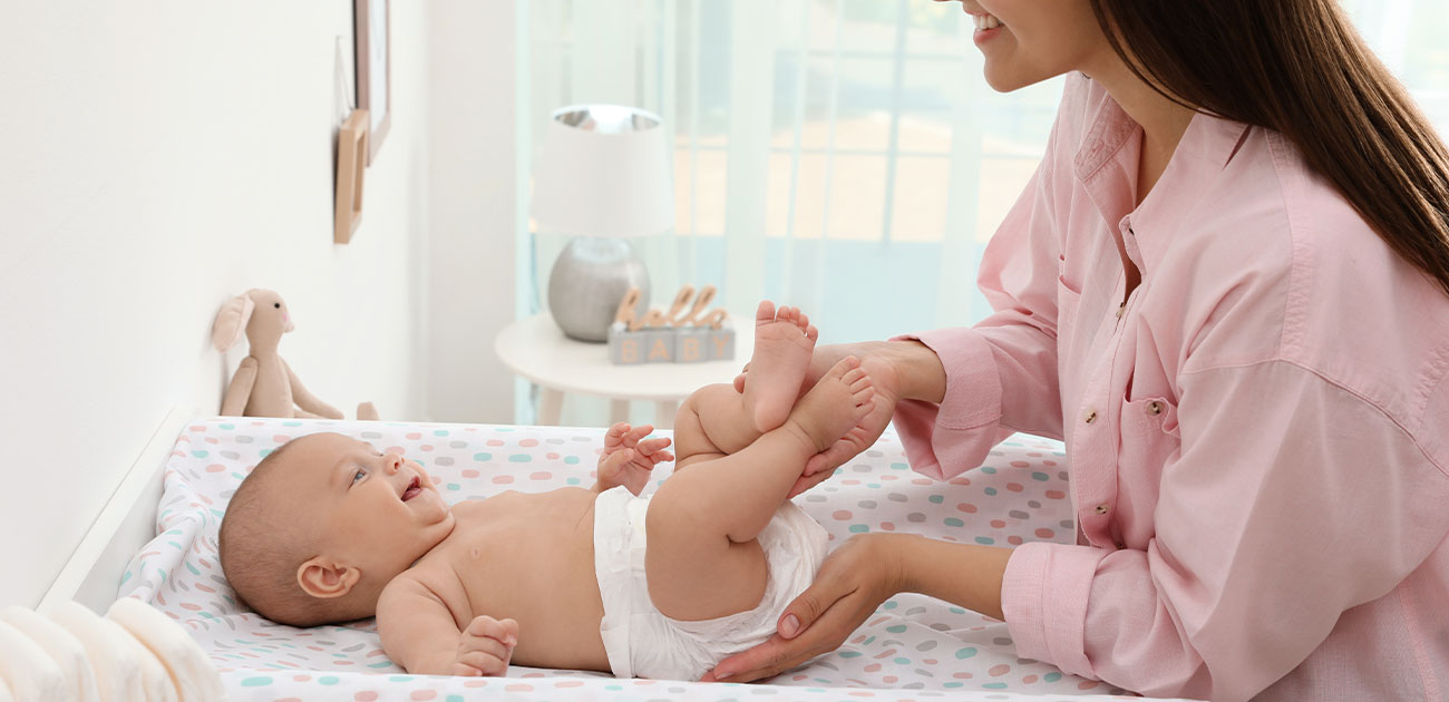 البراز الاخضر للرضيع