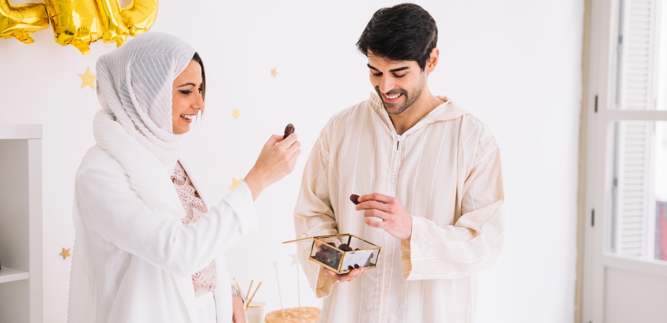 تهنئة بعيد الفطر لزوجي