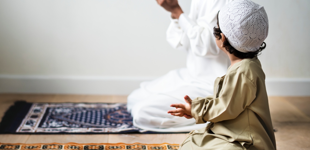 تعليم الصلاة للأطفال بالصور