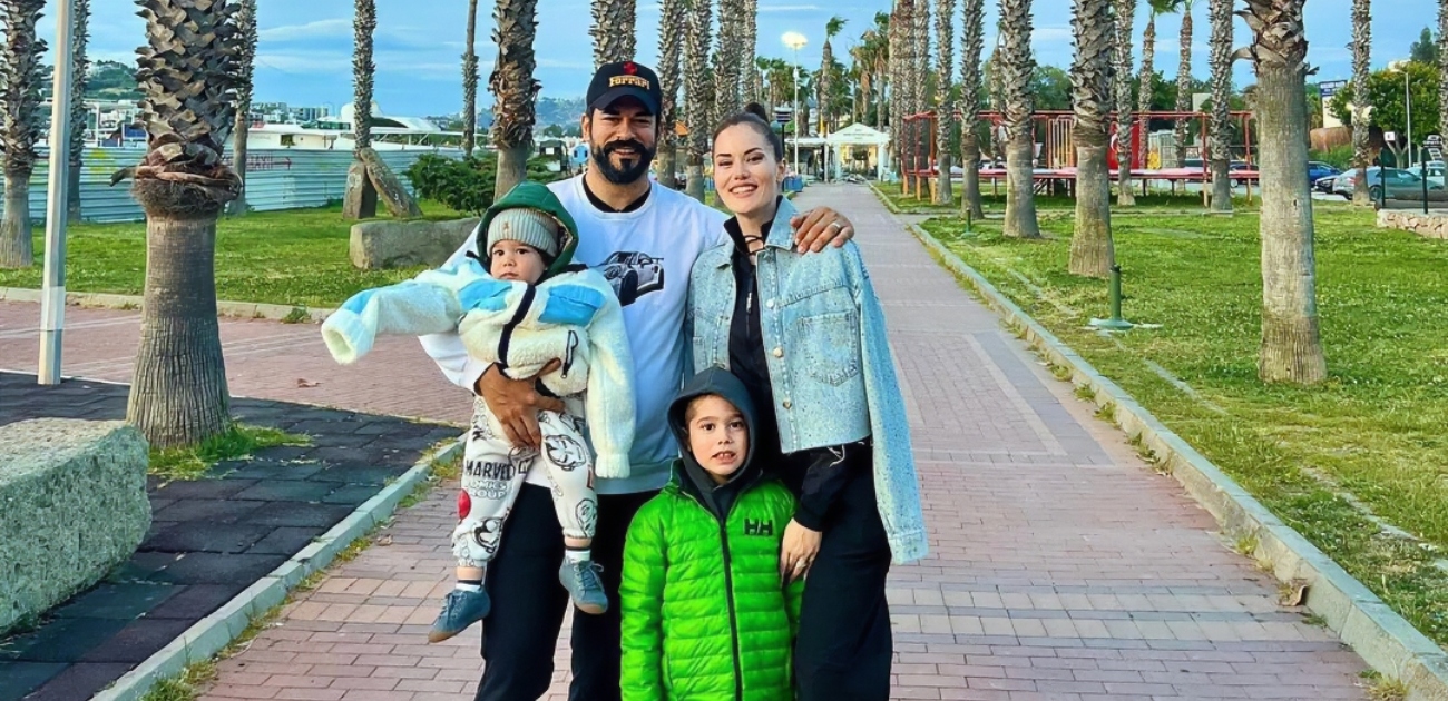 فهرية أفجين وبوراك أوزجيفيت يحتفلان بعيد ميلاد ابنهما الأكبر كاران