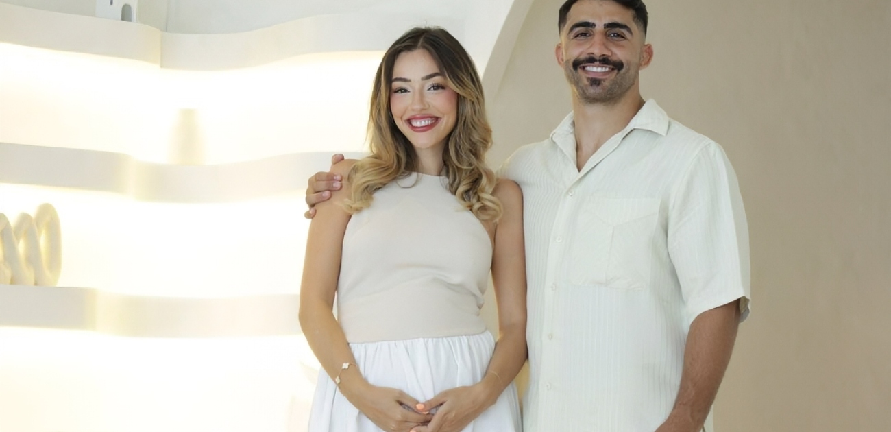 استعراض خيالي في سماء دبي لحفلة كشف جنس المولود