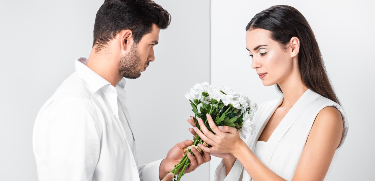 معنى الورد الأبيض في الحب​